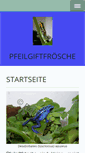 Mobile Screenshot of pfeilgiftfroesche.org