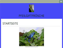 Tablet Screenshot of pfeilgiftfroesche.org